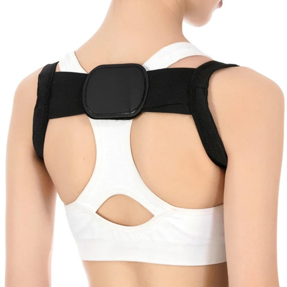 SUPBEI Posture Corrector, Adjustable Back and Shoulder Support, L, Black