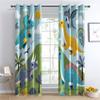 Kids' Dinosaur Blackout Curtains, Blue Dino, 2-Piece Set, 150 x 166 cm view 3
