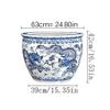 Blue and White Porcelain Goldfish Bowl view 2