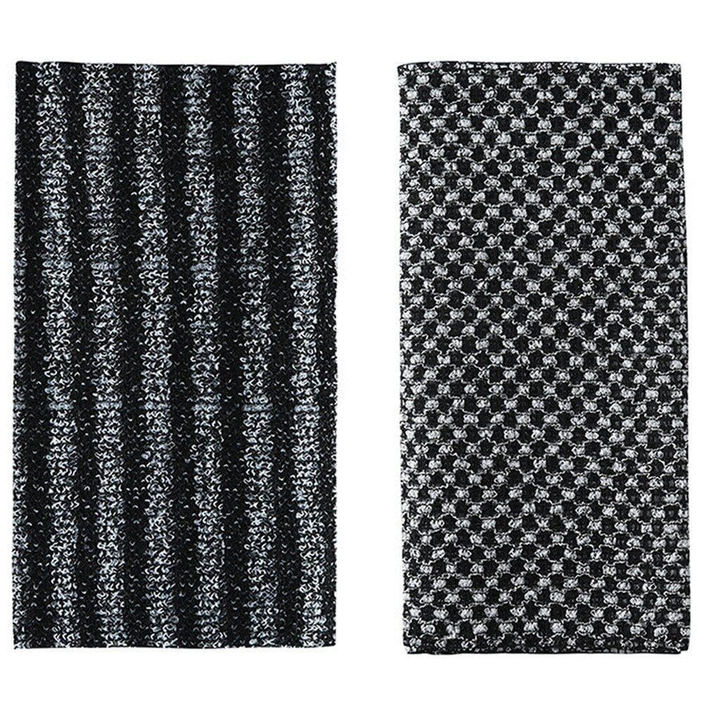 Lpitoy Exfoliating Washcloth Towels, Dual-Texture Body Scrubbers, 2-Pack