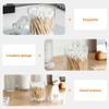Luxshiny 4-Piece Transparent Round Cotton Swab Containers view 4