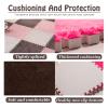 4-Piece Plush Interlocking Foam Puzzle Mat, 30 x 30 cm view 3