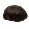 New Swiss Lace Human Hair Wig with PU for Men, Invisible Hairline Toupee, 130% (4#) view 1