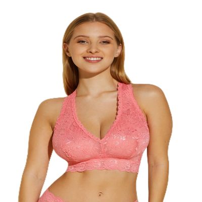 Cosabella Women's Say Never Curvy Racie Racerback Bralette Bra, Semi-Sheer, Venetian Twilight, Large