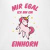 Shirtracer Baby Bib – Unicorn – “I Don’t Care, I’m a Unicorn” – One Size – White view 2