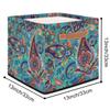 TropicalLife 36 L Collapsible Paisley Storage Basket view 2