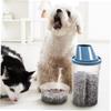 Sosoport 6-Piece Clear Airtight Pet Food Containers for Cats, Dogs, and Birds with Spout and Viewing Window view 2