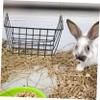 HANABASS Hanging Iron Hay Feeder for Rabbits and Guinea Pigs view 4