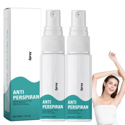 Antiperspirant Deodorant Spray for Heavy Sweating on the Face, Hands, Feet and Scalp, 2-Pack