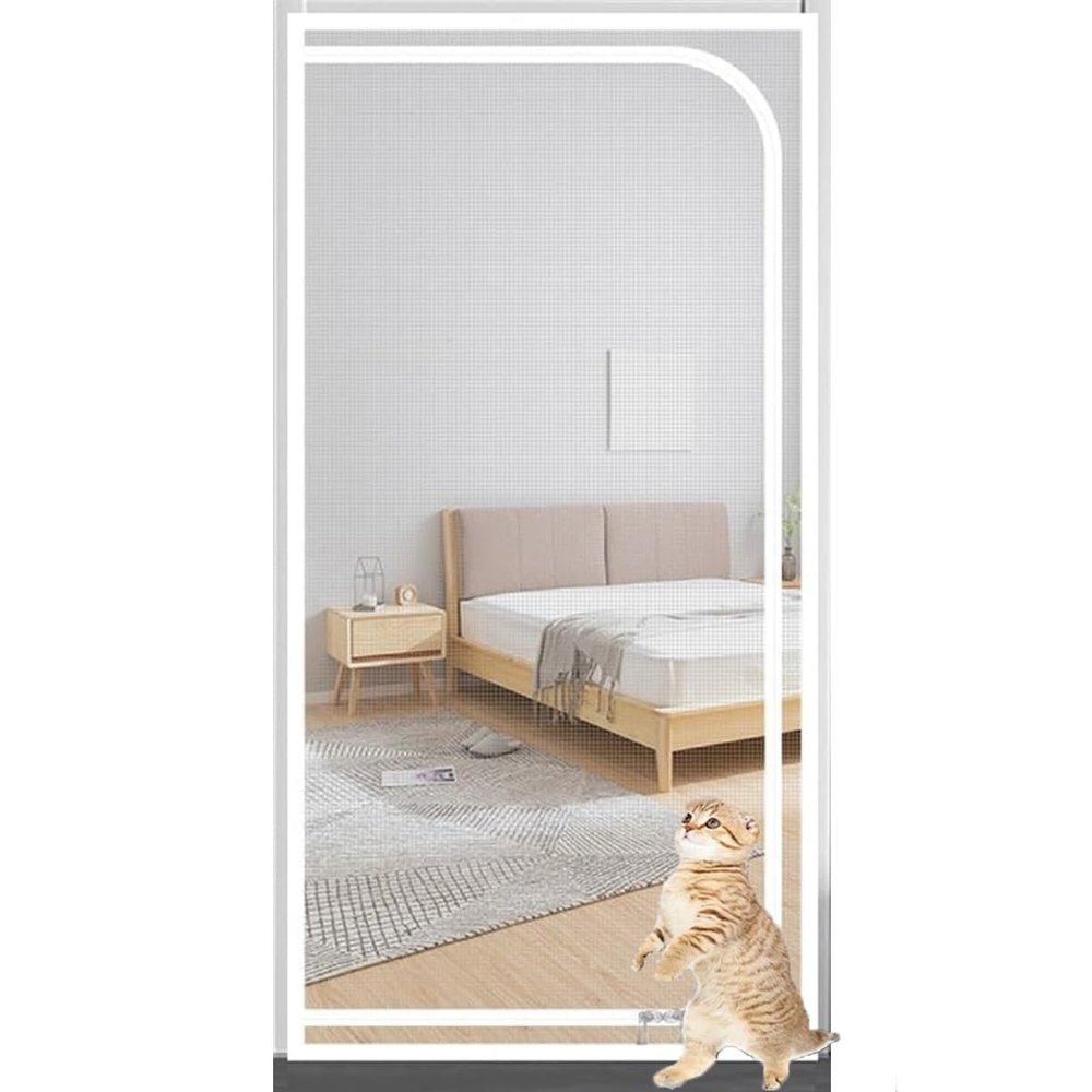 Reinforced Pet Screen Door, 90 x 210 cm, Zippered
