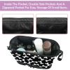 Makeup Bag with Dog Bone Pattern, White, Travel Makeup Organizer and Cosmetic Brush Bag for Women, Multicolor, 27 x 15 x 14 cm / 10.6 x 5.9 x 5.5 in view 4