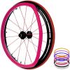 Wheelchair Push Rim Covers, Non-Slip Silicone Handrim Covers for 24-Inch Rear Wheels view 1
