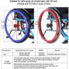 Wheelchair Push Rim Covers, Non-Slip Silicone Handrim Covers for 24-Inch Rear Wheels view 2