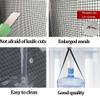 Cat-Proof Stainless Steel Fly Screen for Windows and Balconies, No Drilling, Self-Adhesive Hook-and-Loop Tape, 90 x 245 cm view 3