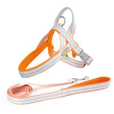 Dog Harness for Small Dogs, Orange, Size L