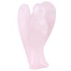 Natural-Energy-Charged Protective Crystal, Angel-Shaped Pendant, Healing Crystal (2-Inch Rose Quartz Angel) view 4