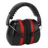 Walfront Noise-Reduction Earmuffs for Babies to Adults, Adjustable and Foldable, Black/Red view 1