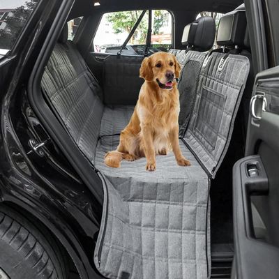 ZHSDMB Dog Car Seat Cover for Land Rover Range Rover Sport (5 Seats), 2022–2023, Waterproof, Non-Slip, Gray