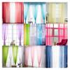 2 Sheer Voile Curtains, Transparent Polyester, Solid Color, 140 × 120 cm view 2