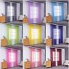 2 Sheer Voile Curtains, Transparent Polyester, Solid Color, 140 × 120 cm view 3