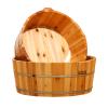 Solid Wood Foot Bath Bucket for Soaking and Pedicures view 1