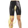 GAYLOP Sexy Latex Men's High-Waist Shorts, Custom Handmade, Red/Clear, XXXL/S view 2