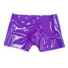 GAYLOP Sexy Purple Natural Latex Men's Boxer Shorts, Rubber Underwear, Custom-Made Handmade Underpants - Clear - XL view 1