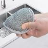 Dish Sponges, Reusable Hanging Steel-Wire Sponges, 6-Pack view 3