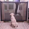 Foldable Pet Mesh Gate for Cats and Dogs, Black view 2