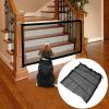 Foldable Pet Mesh Gate for Cats and Dogs, Black view 4