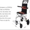 QJWM Portable Folding Travel Wheelchair with Handbrake view 2