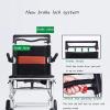 QJWM Portable Folding Travel Wheelchair with Handbrake view 4