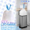 AOSULI 25L White Drawstring Trash Bags, 40 Count view 3