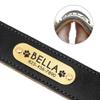 Personalized Dog Collar with Engraved Nameplate, Red, 2XL (20–25 in) view 3