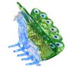 Biiange Peacock Acetate Hair Clip, Blue + Green view 1