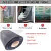 Stainless Steel Cat-Proof Window Screen, No-Drill, 130 x 220 cm view 2