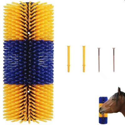 YIJIEHH Livestock Massage Scratching Brush for Horses, Cows, Sheep and Pigs, Yellow