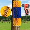 YIJIEHH Livestock Massage Scratching Brush for Horses, Cows, Sheep and Pigs, Yellow view 4