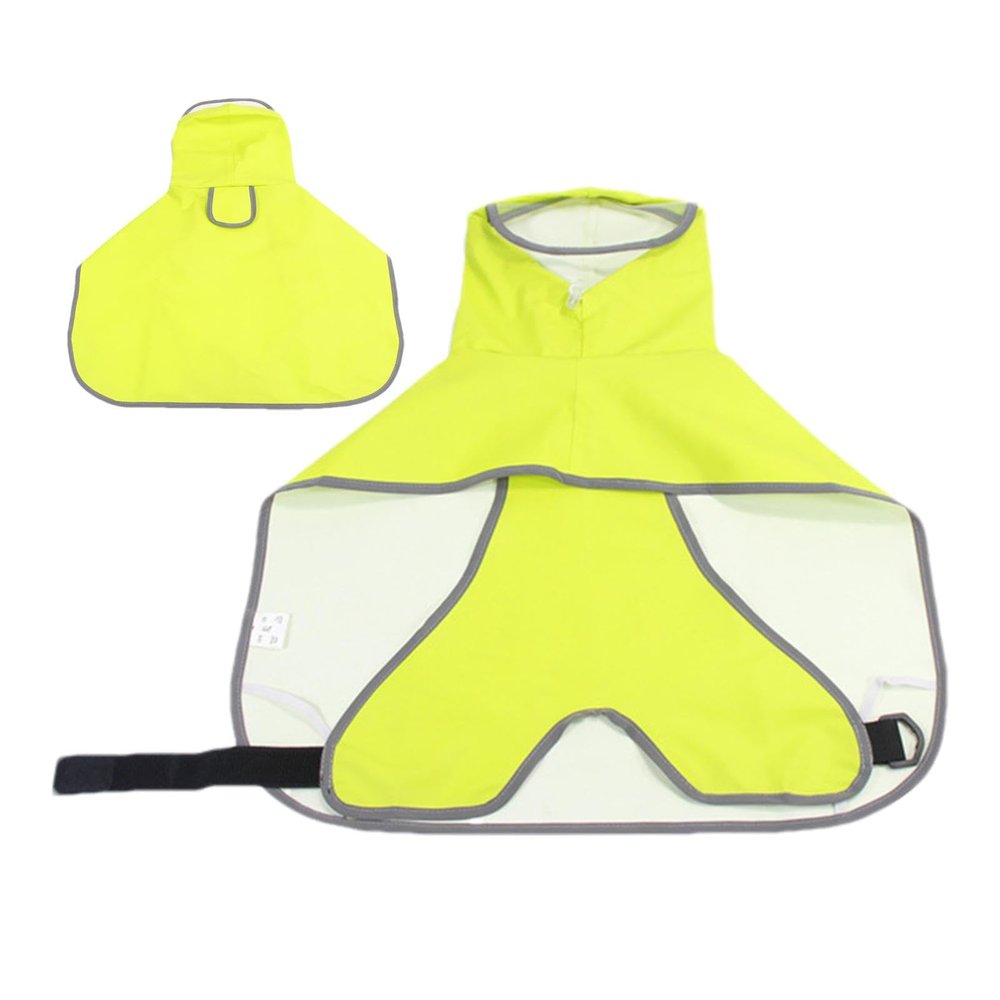 Reflective Waterproof Dog Raincoat with Hood and Leash Hole