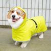 Reflective Waterproof Dog Raincoat with Hood and Leash Hole view 2