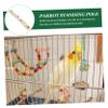 COLLBATH Wooden Bird Cage Perch for Parakeets and Parrots view 4