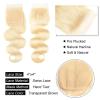 613 Blonde Body Wave Brazilian Human Hair Bundles with Lace Closure view 2