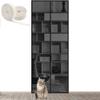 Reinforced Pet-Safe Screen Door for Cats and Dogs, Double-Zipper Mesh Curtain for Bedroom and Patio, Living Room (100x view 1