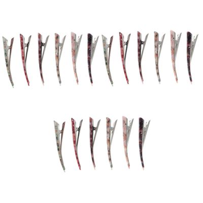 FRCOLOR 18-Piece Alligator Hair Clips for Women, Duckbill Clips for Various Hairstyles, Vintage Hair Accessories for Daily Use