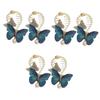 Healeved 6-Piece Rhinestone Butterfly Hair Clips for Women view 1
