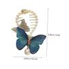 Healeved 6-Piece Rhinestone Butterfly Hair Clips for Women view 3