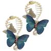Healeved 6-Piece Rhinestone Butterfly Hair Clips for Women view 4