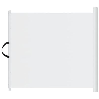 vidaXL Retractable Pet Barrier White 117.5 x 125 cm