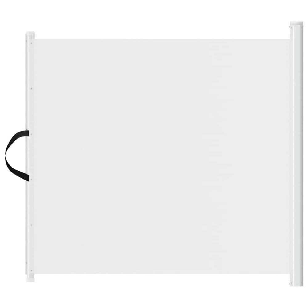 vidaXL Retractable Pet Barrier White 117.5 x 125 cm