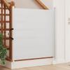 vidaXL Retractable Pet Barrier White 117.5 x 125 cm view 2